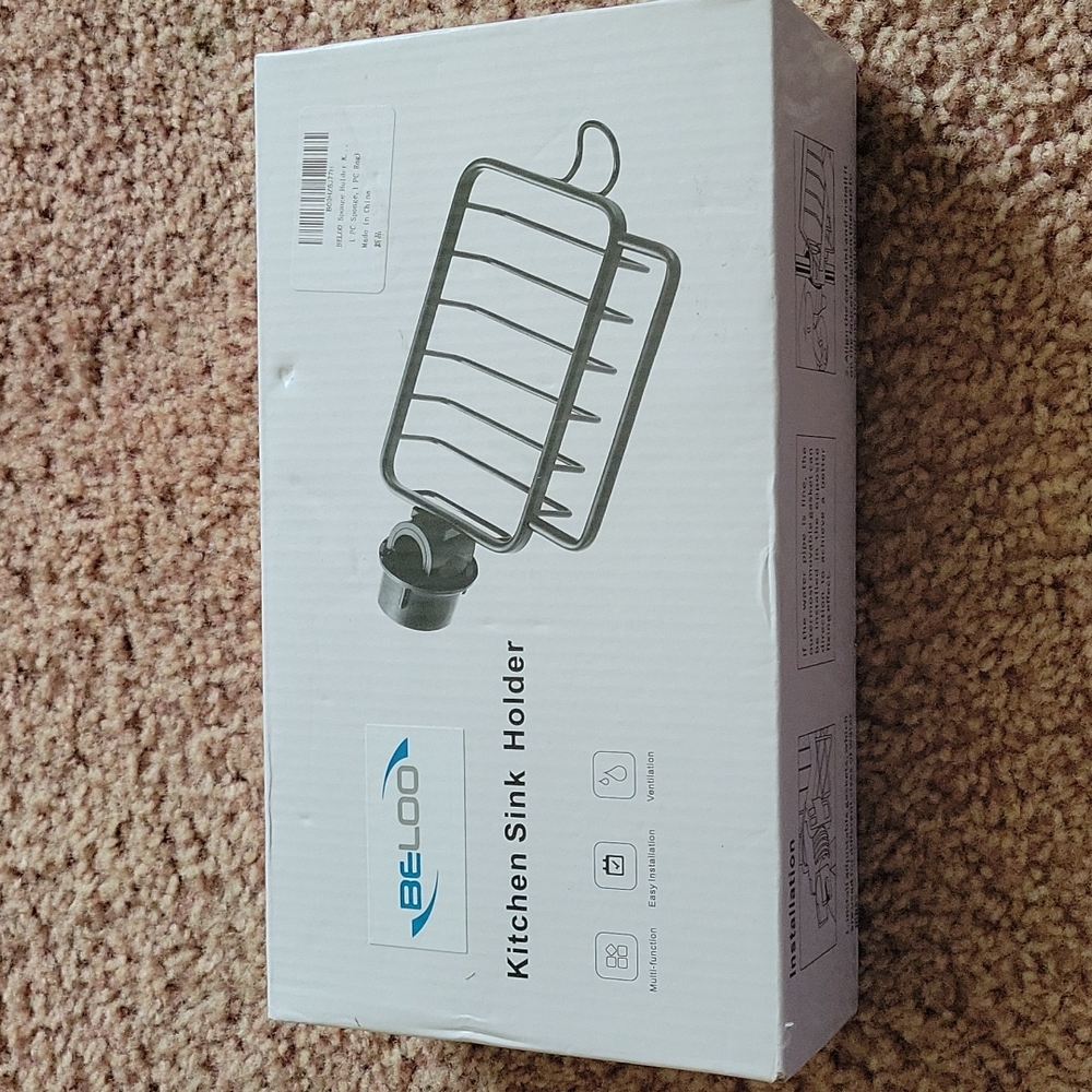New in box kitchen sink sponge holder